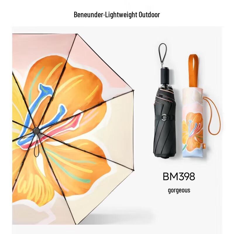 Beneath the Banana UV Protection Triple-Fold Sun/Rain Umbrella