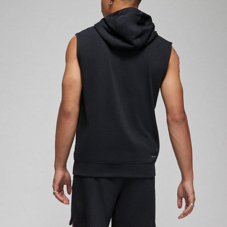 Jordan Sleeveless Breathable Solid Color Pullover Hoodie Vest Men Tops Black DM2822-010