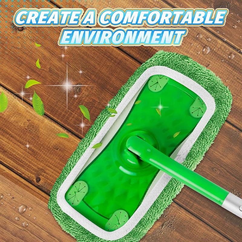 Removable Mop Cloth Cover Washable Multifunctional Flat Mop Cloth Cover Reusable 4 Pieces/pack
