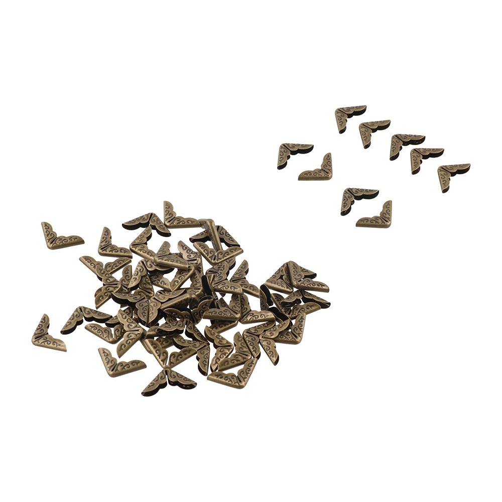 50pcs Vintage Book Corner Protector DIY Book Corner Brackets Creative Scrapbook Protector  Notebook