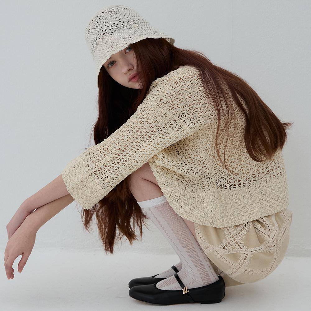 Meleuhen Ruffle Punching Bucket Hat_3Color
