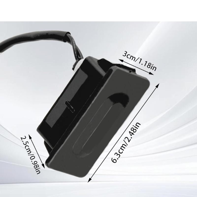 Trunk Release Button Unit with Wire Lead for 2007-2013 Sedan Year Range, GS2A624B0B, Rectangular Face and White Port Care Part Vehicle
