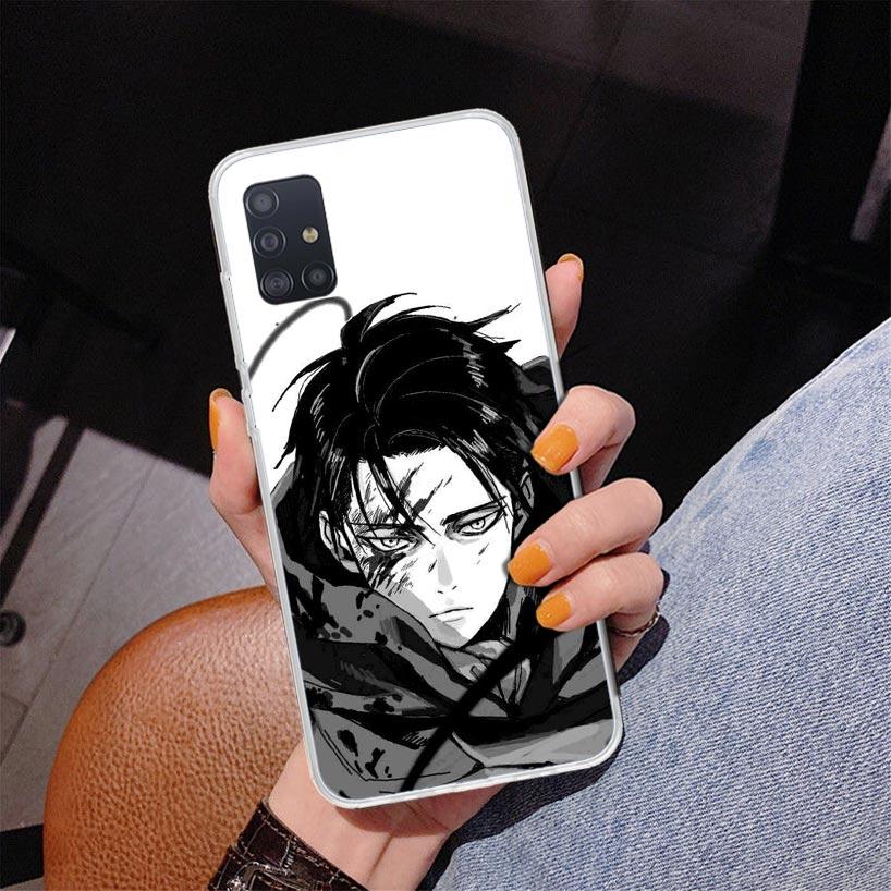 Attack Levi Phone Case For Samsung Galaxy A52 A32 A22 A12 A51 A31 A50S A30S A20S A10S Note 20 Ultra 10 Plus S10 A72 A71 Galaxy A