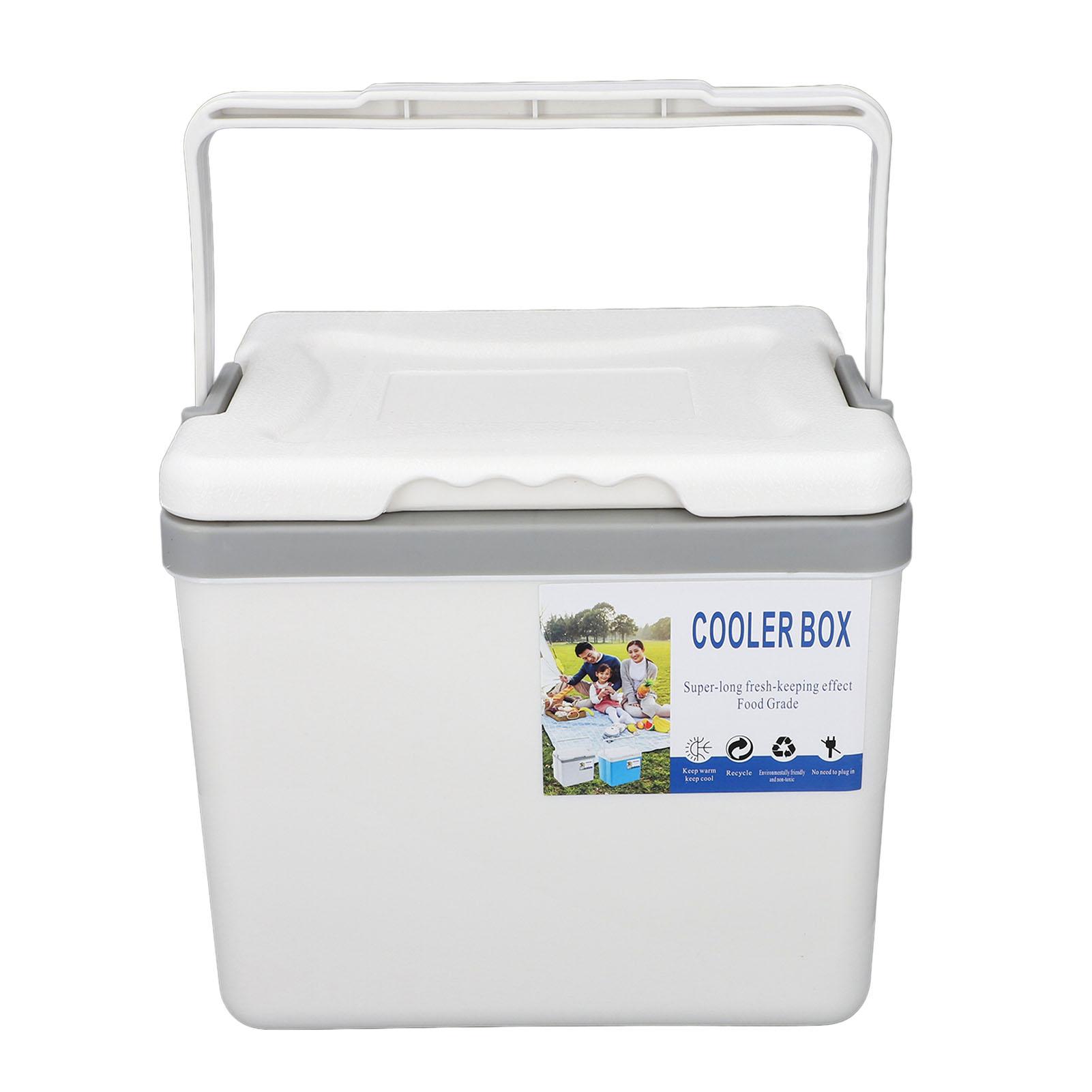 

6L Portable Cooler Box Large Capacity Multifunctional Keeps Food Freshness and Drink Cool Insulated Hard Cooler Case белый