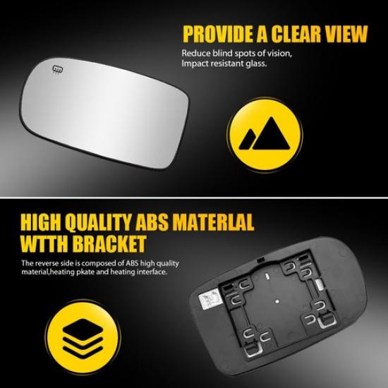 Driver Left Side Mirror W/ Glass Electric Heated For 2011- Dodge Charger