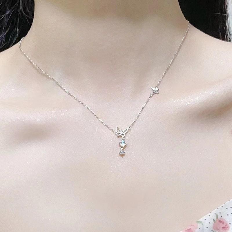 Butterfly Necklace Temperament Elegant Necklace For Women Girls Sweet Versatile Clavicle Chain Jewelry Accessories Gifts