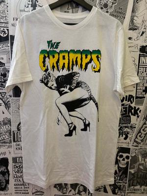 26 The Cramps Band 90s White Short Sleeve Unisex T Shirt Reprint NH13610 Unisex T-Shirt