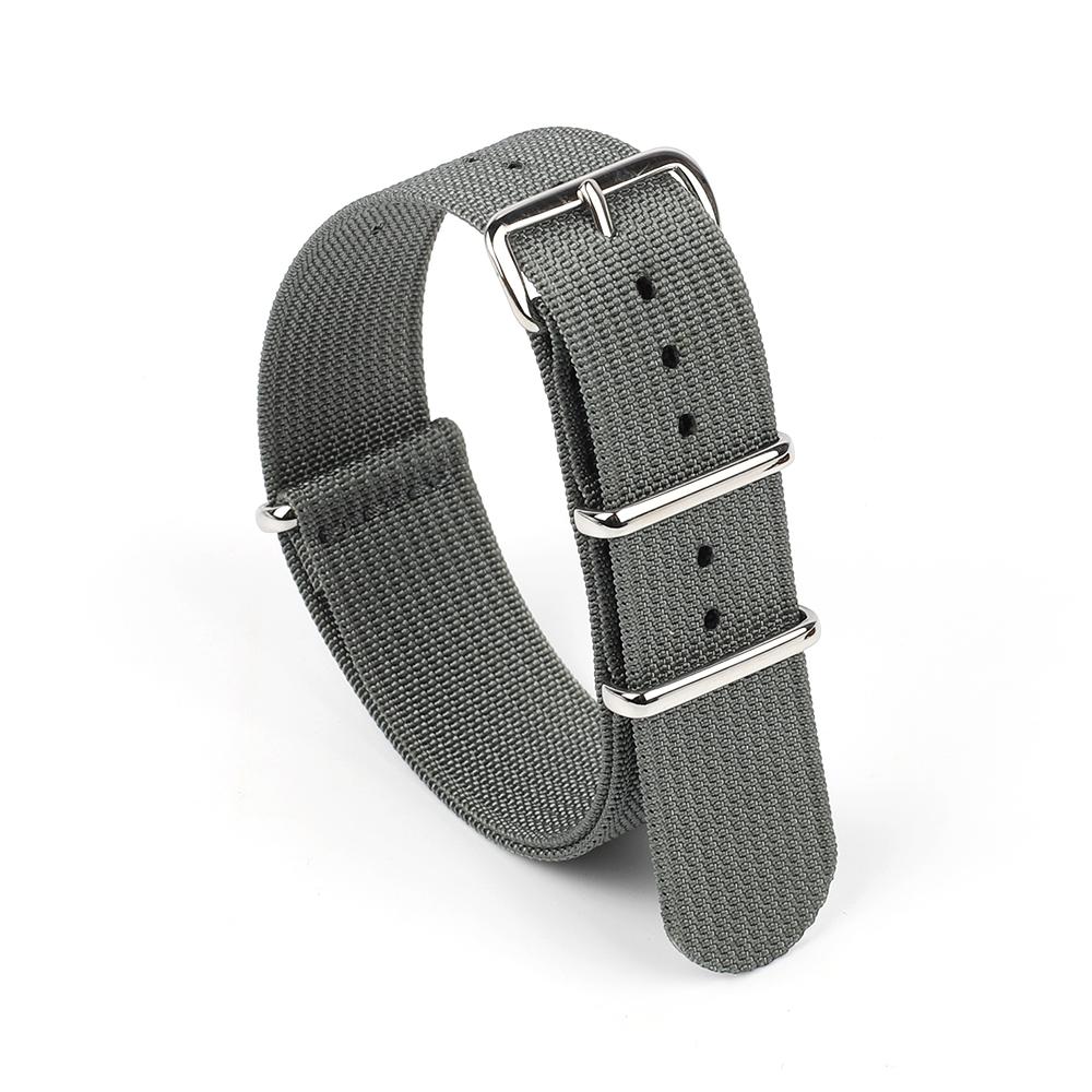 20mm 22mm Nylon Watch Strap Sport Wristbands Bracelet for Men Women Replacement Canvas Fabric Watch Band Accessories Brown Green