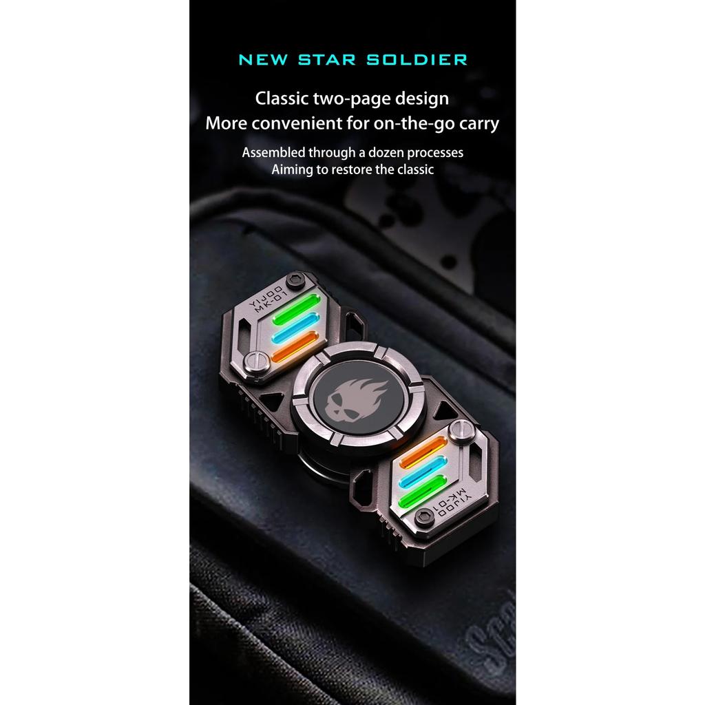 729 Light Effect Combinations Fidget Spinner Metal Toys for Men Roating Gyro Fingertip Antistress EDC Hand Stress Relief Gifts