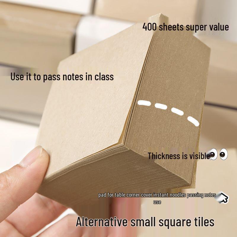 Muji Style Small Square Extra Thick Tearable Blank Notepad