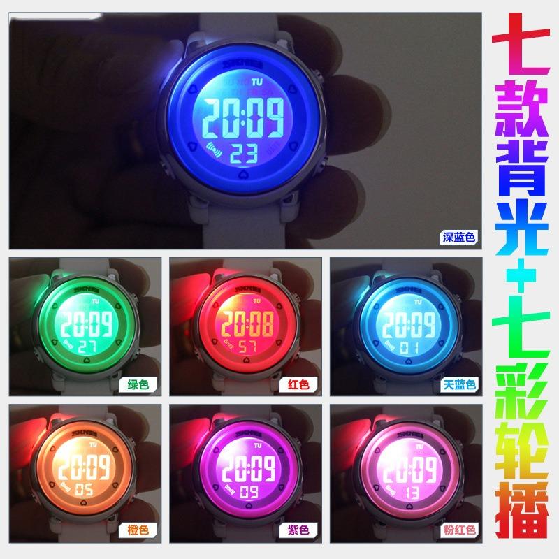 Fashion children's electronic watch luminous women's waterproof student digital display