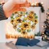 Sunflower Cartoon Lovely Acrylic Car Hanging Decoration For Cheerful Appeal Interior