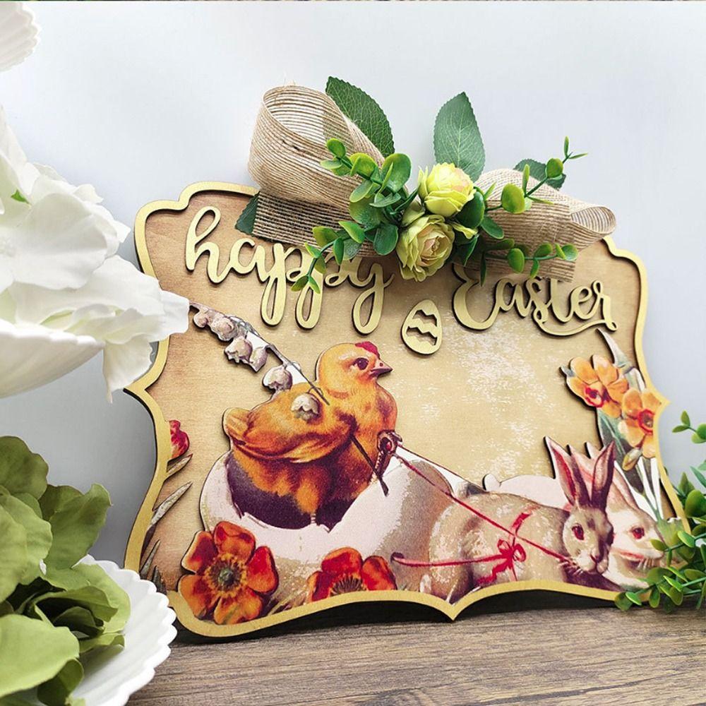 Three-dimensional Easter Decoration Hanging Creative Wall Hanging Pendant Door Hanging  Balcony