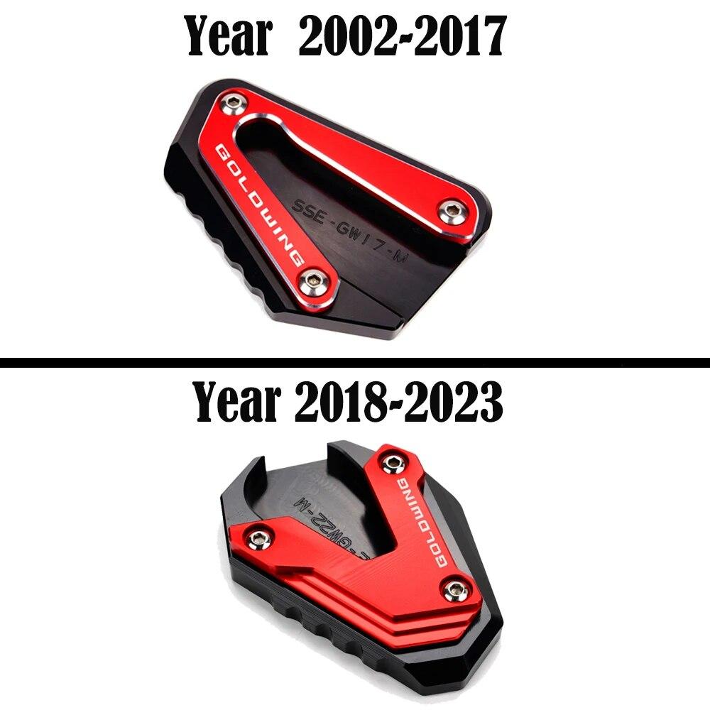 New Motorcycle CNC Foot Support Extension Plate Side Stand Enlarge for Honda Goldwing 1800 2018-2023 Gold Wing GL1800 2002-2017