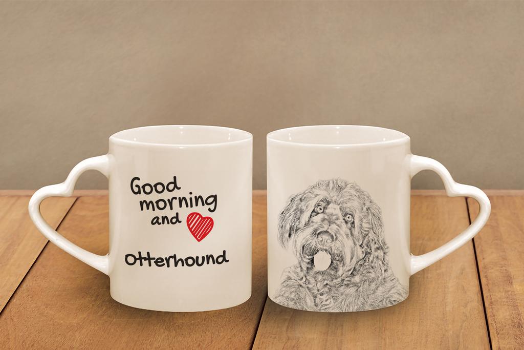 Otterhound - Cup with a Dog, Adorable Cup with a Heart-shaped Handle, Universal Gift from the Art-Dog Brand
