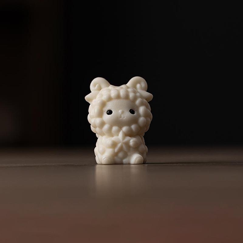 Cute Handmade Ivory Nut Goat Ornament 2027 New Year Zodiac Sheep Statue Figurine Perfect For Home Decor And As A Gift