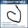 Radiator Hose Engine Coolant Water Hose No.17127580963 for BMW 640i 2012-2017 for BMW 740i 2011-2014 Rubber Black Good Sealing