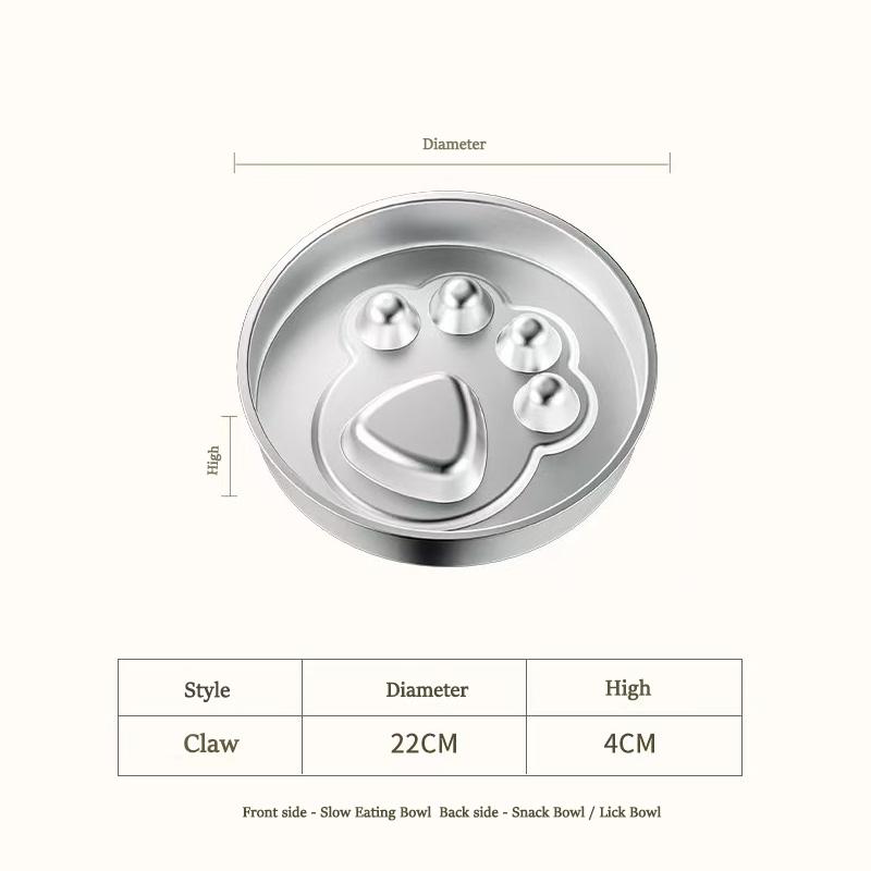 

10Pcs Stainless Steel Dog Slow Feeder Food Bowl, Metal Non-Slip Lick Plate,Puzzle Maze Dish for Small & Medium Sized Breeds