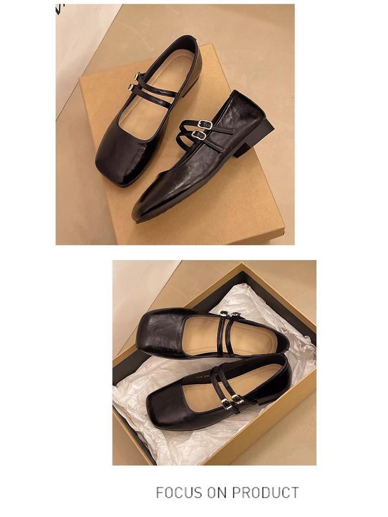 Dámské baleríny Mary Jane 2025: Pohodlné kožené boty s měkkou podrážkou na jaro a podzim