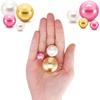 150Pcs Floating  Beads No Hole Floating Highlight Eye-catching Round Beads Vase Filler Faux Pearl Home Supply