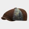 Mens Autumn Winter Eight Sided Cap With Cotton Material For Outdoor Sun Protection