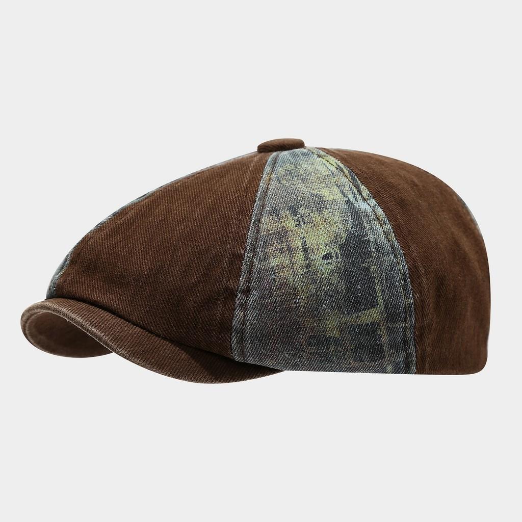 Mens Autumn Winter Eight Sided Cap With Cotton Material For Outdoor Sun Protection