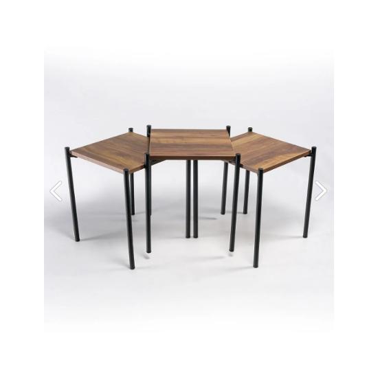 Nesting Table Metal Nesting Table (3-piece Square Nesting Table)