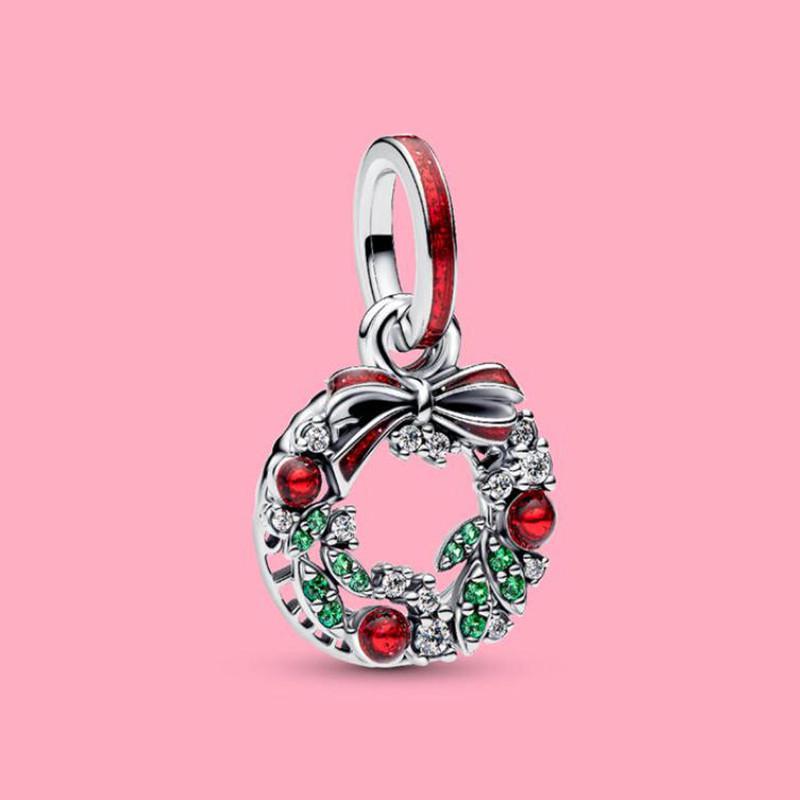 

New Christmas Series Pendant Elk & Elf Snowflakes Charms Beads Fit Original Pan Bracelet DIY Women Jewelry Holiday Gift