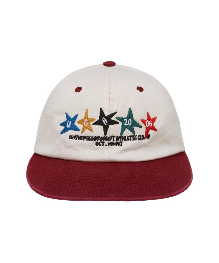 Yunibeoseugameonteu Athletic Two-Tone Washed Cap_Burgundy