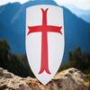 Templar Red Cross Shield Mediaeval Armour Shield Knight Heater Costume