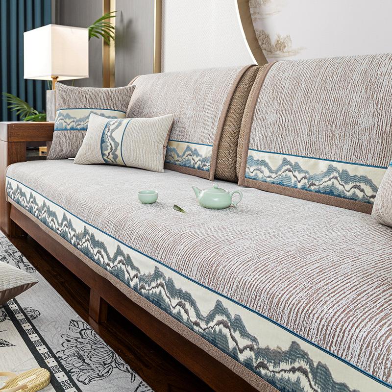 Sofa Cushion Four Seasons Universal Fabric Non-Slip Nordic Simple Modern Chenille New Chinese Seat Cushion Leather Sofa Cover Towel