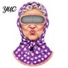 Funny Face Balaclava Baby Mask, Breathable Ice Silk Cover, Anti-Slip Covering Full Protection Neck Gaiter for Outdoor Cycling Riding Sun Mask