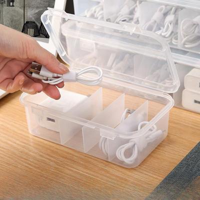 Úložný box na datové kabely Organizér na zástrčky nabíječky mobilního telefonu Kouzelný nástroj Stolní box pro správu kabelů