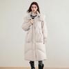 Chuyu Women's Long Hooded Winter Down Jacket