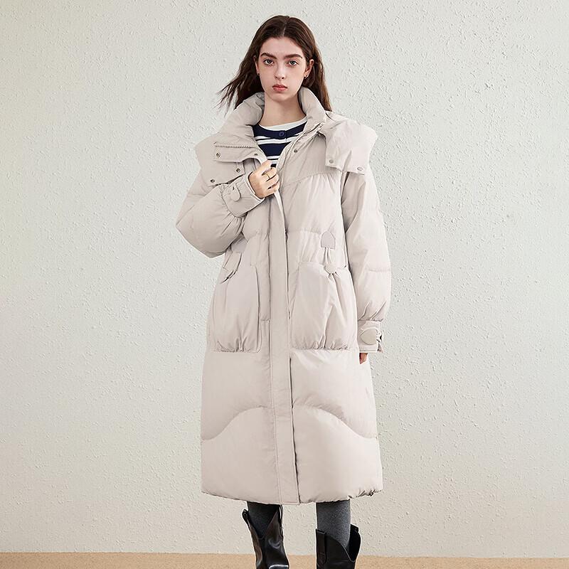 Chuyu Women's Long Hooded Winter Down Jacket