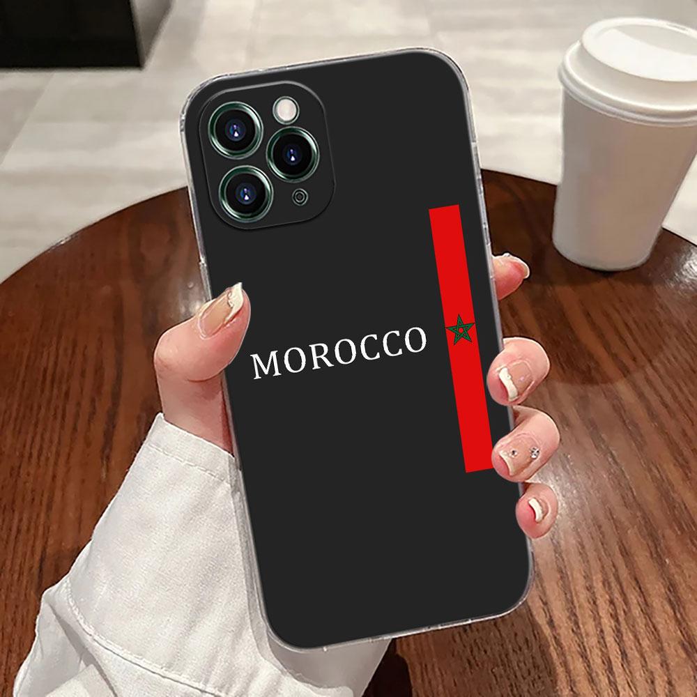 Morocco Flag Maroc Passport Case For Apple iPhone 17 16 15 14 13 12 11 Pro Max 16 Plus 16E 17Air 17Pro Phone Cover Silicon Funda