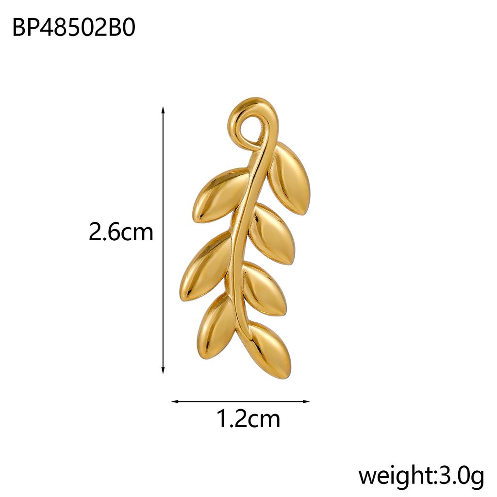 CARLIDANA Fashion Leaf Stainless Steel Charms Leaves Pendants DIY Drafts Fashion Jewelry Accessories Necklaces Jewelry Making