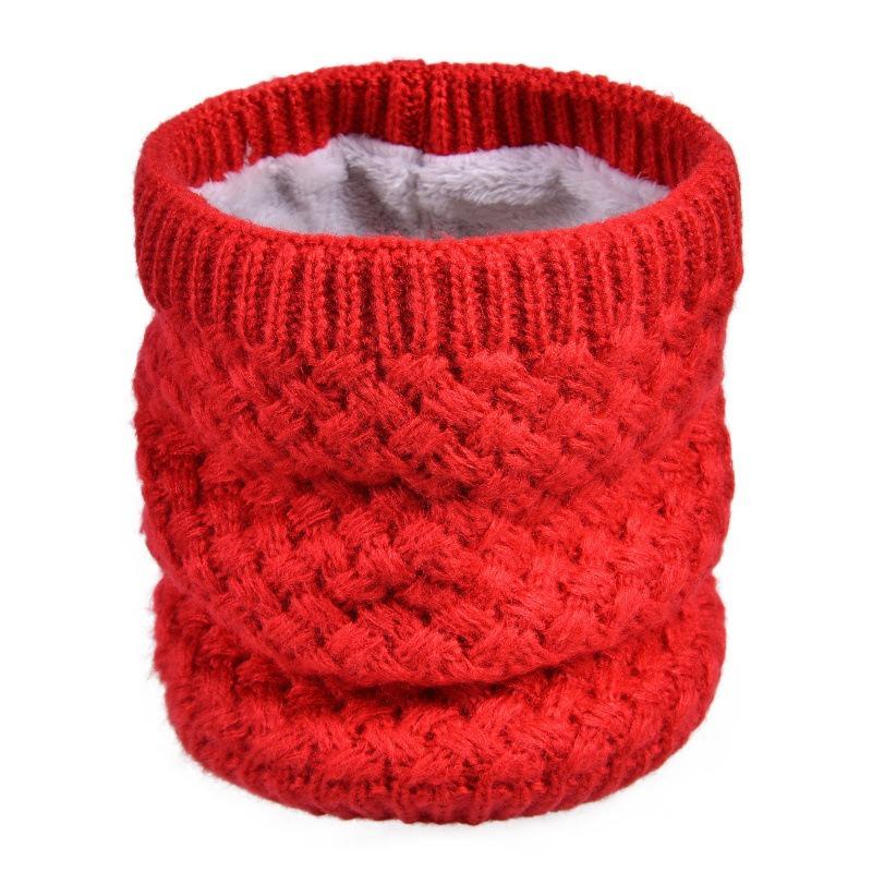 Male and Female Couples Fleece Thickened Single Ring Sleeve Winter Warm Wool Knitted Sleeve