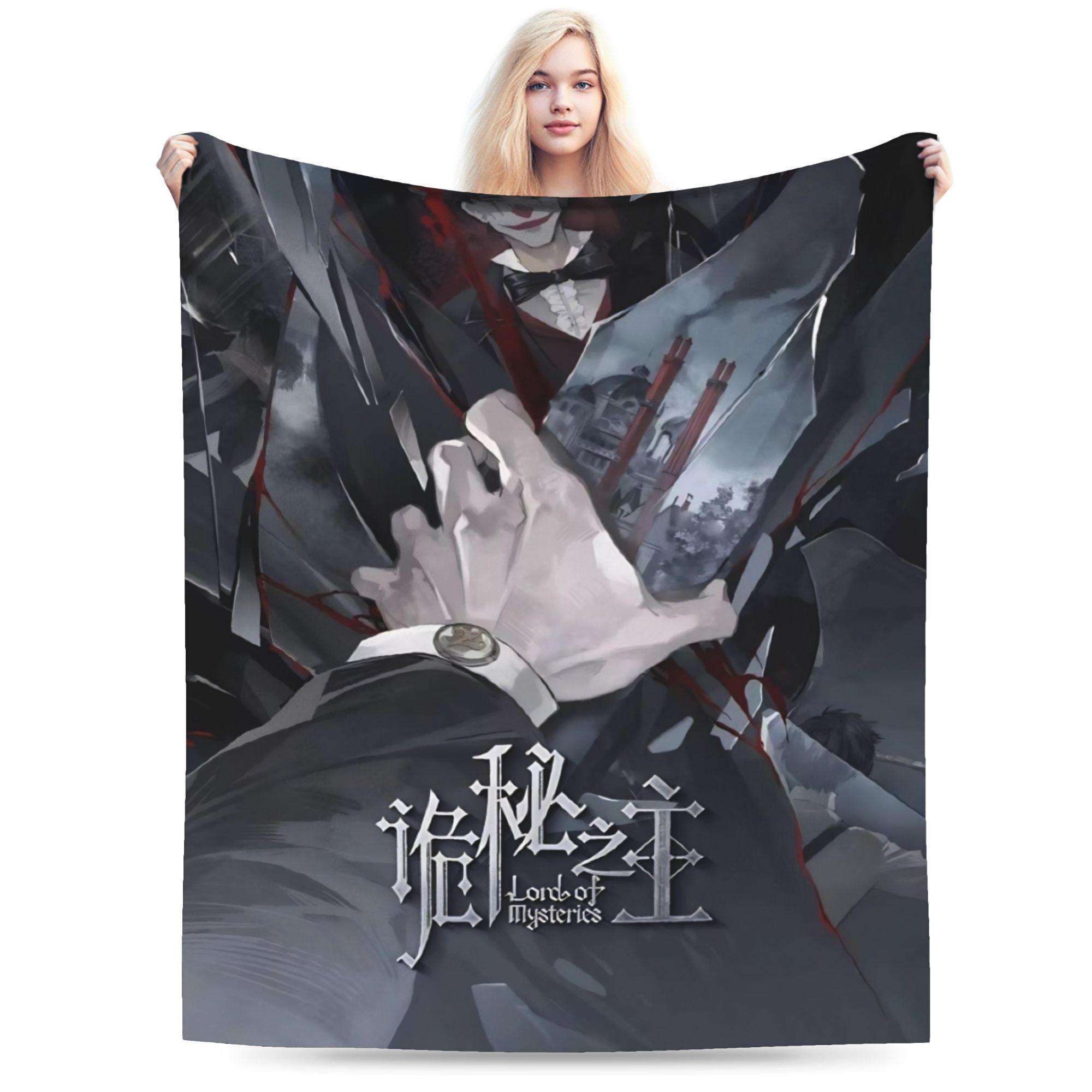 

Lord Of The Mysteries Flannel Blanket Winter Warm Soft Throw Blanket for Students Living Room Funny Bedspread Sofa Bed Cover 75x90cm