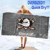 Anaheim Ducks Print Beach Towel, Large Soft Quick Dry Towel for Beach Camping Swimming