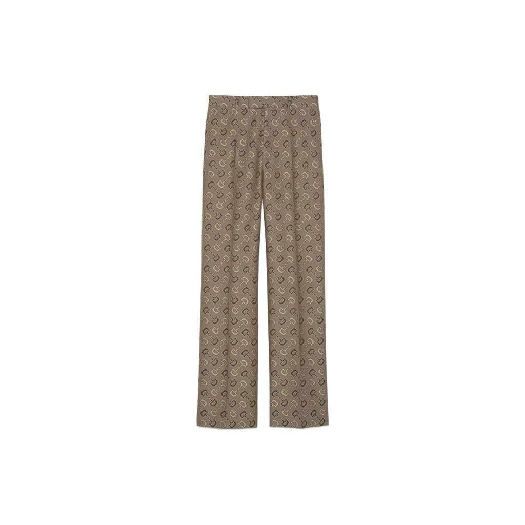 Gucci Horsebit-jacquard straight trousers 672087-ZAKIV-9549