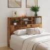 VidaXL Headboard Cabinet Old Wood 140x19x103.5 Cm, Headboard, Bedroom Cabinet, Wall-mounted Headboard, 856868
