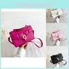 Stylish Black White Pink And Green Small Square Bag Modern Casual Crossbody Purse For Women