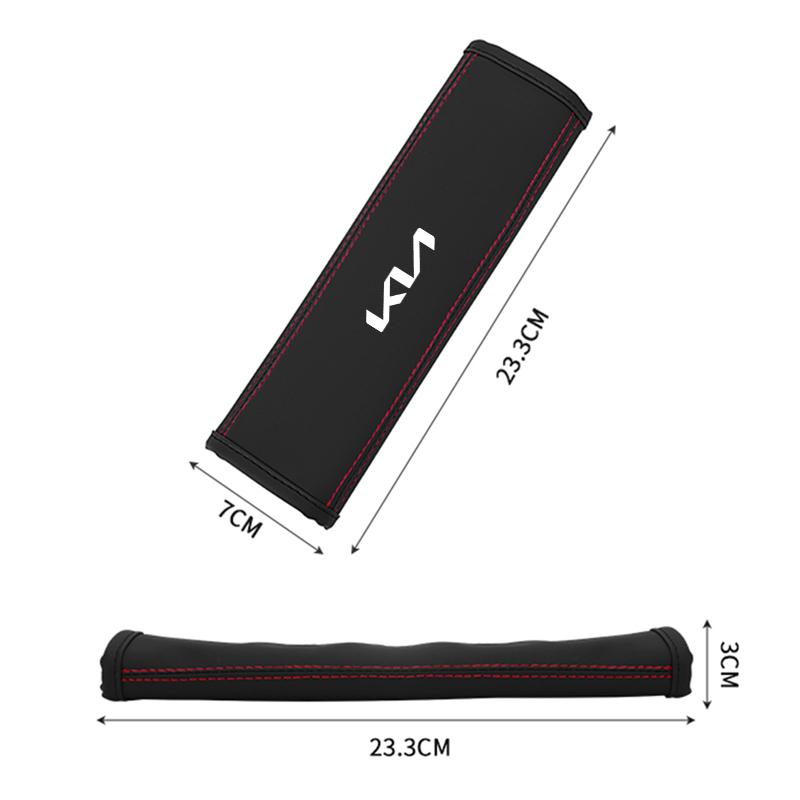 LYSH4 For KIA K5 K3 K4 K8 Rio Sportage Ceed Soul Sorento Cerato Forte Stinger Car Seat Belt Shoulder Cover Protection Pad Accessories