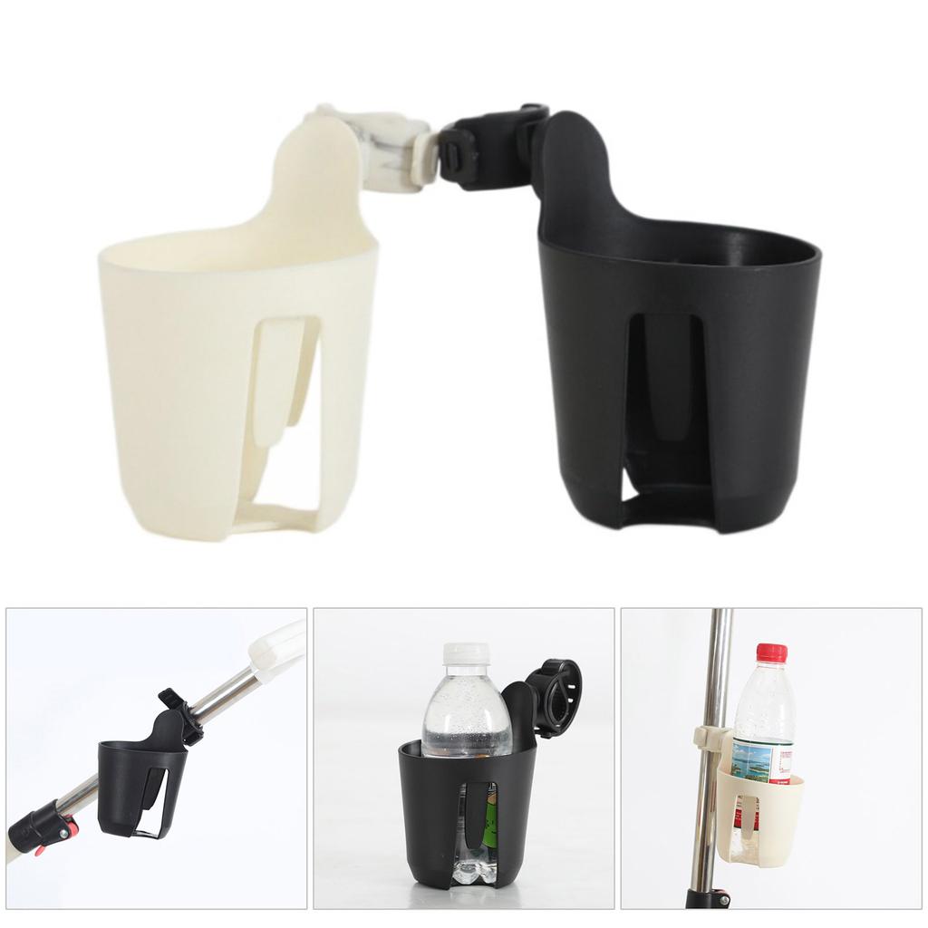 Space Saving Strollers Bottle Holder with Silicone Grip Compatibility with Pushchairs Reusable PP Water Cup Stand
