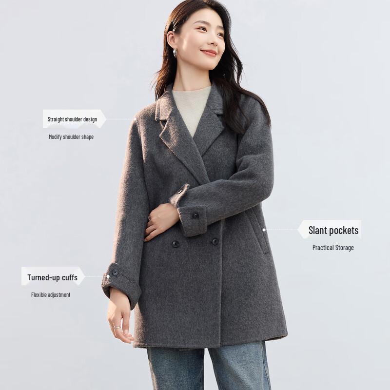 Women's Wool Double-Sided Mid-Length Coat