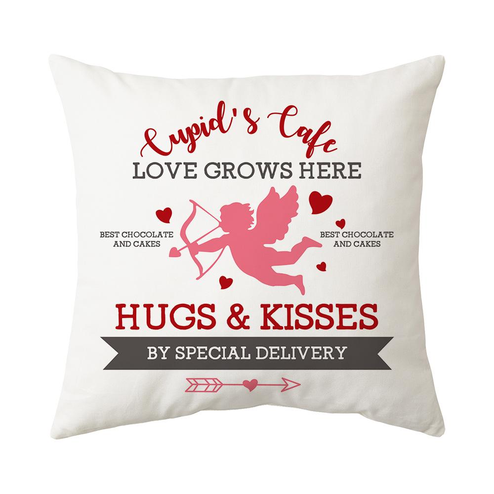 Valentine's Day Pillow New Sofa Cushion Bedside Backrest Plush Pillow Cover Shopee