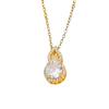 New Color Version of The Lucky Lotus Charm Necklace As A Decorative Accessory for Women in Light Luxury Style, Collar Chain