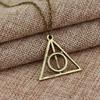 Resurrection Stone Hallow Necklace - Luna Lovegood Inspired Triangle Pendant