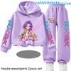Kp-op Kids New Fashion Cartoon Print 2pcs Hoodie+Pants Sportsuits Casual Outfits Clothes for 2-13 Years Boys Girls